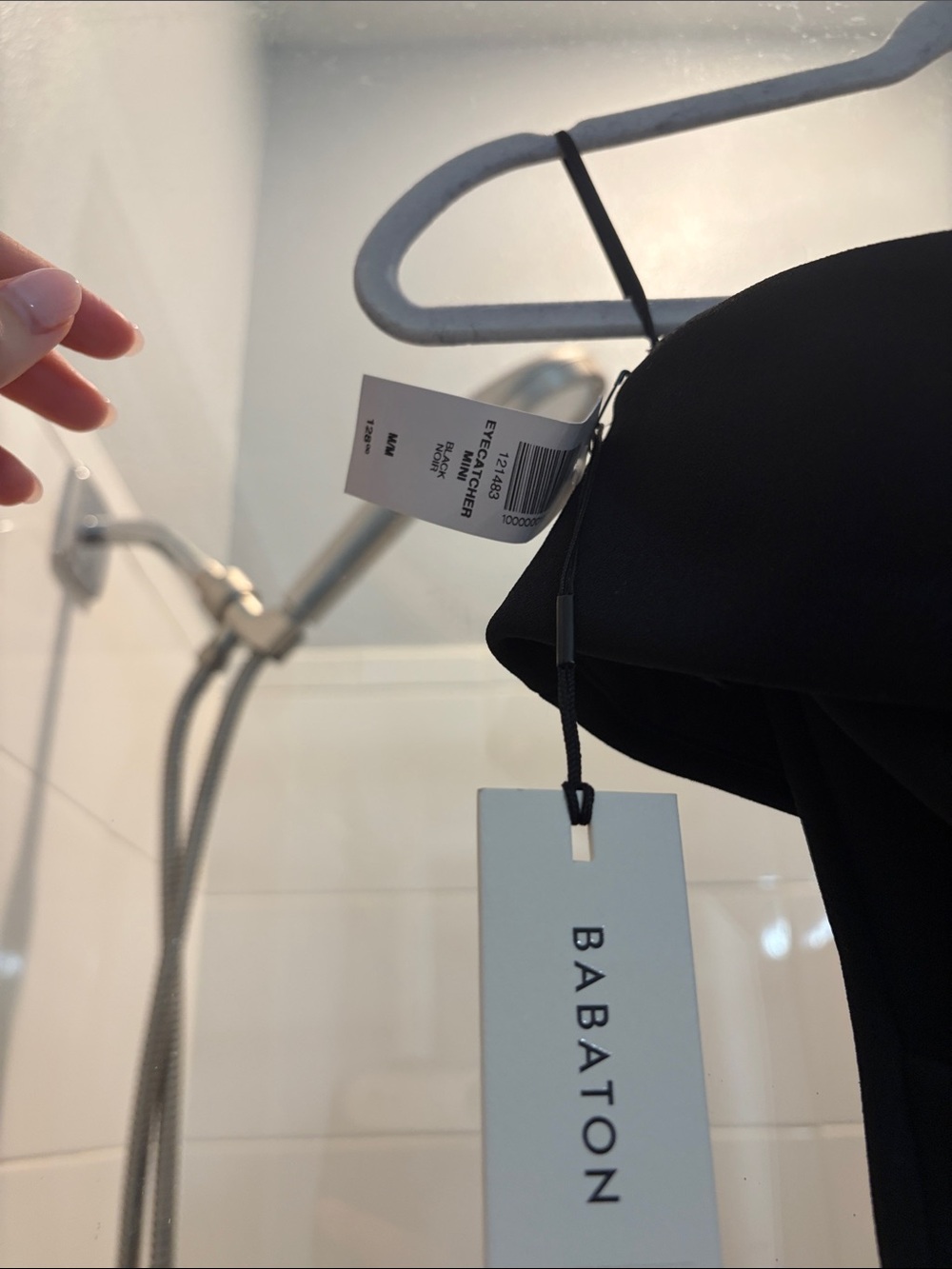 Aritzia crepe eyecatcher mini dress Black M - Picture 3 of 5